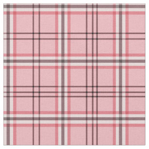 Tecido Xadrez Chic Rosa e Cinza Padrão de Moda