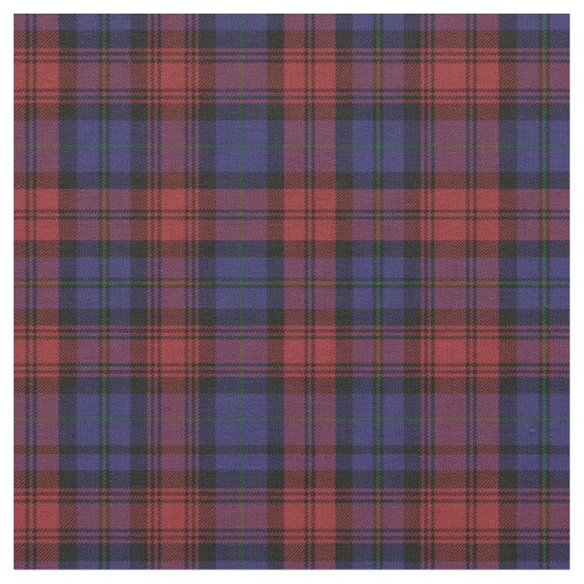Tecido Xadrez Clan MacLachlan Tartan Verificação Preta Ro (Detalhe)