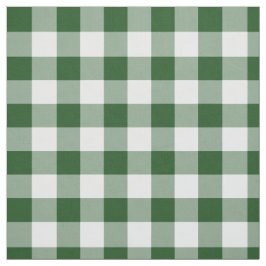 Tecido Xadrez Clássica de Gingham Verde e Branco