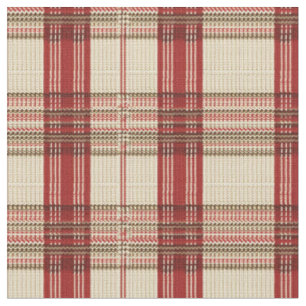 Tecido Xadrez Clássica de Tartan Vermelho e Preto - Tecid