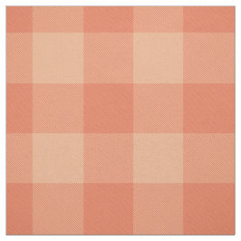 Tecido xadrez de búfalos cor-de-rosa-pêssego