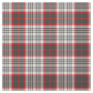 Tecido Xadrez de Edimburgo, Tartan Cinza Vermelha Preta