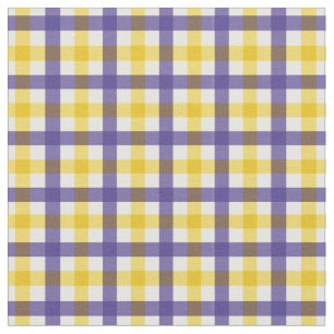 Tecido Xadrez de Gingham Puro e Amarelo/ Tartan