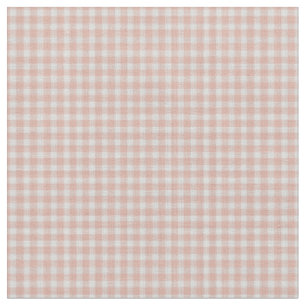 Tecido Xadrez de Gingham Rosa Pálido e Branco
