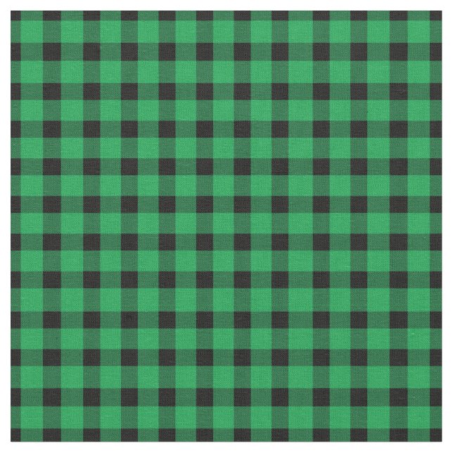 Tecido Xadrez de Lumberjack do Campo Verde de Buffalo (Detalhe)