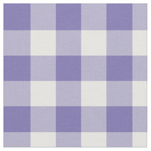 Tecido Xadrez de Periwinkle e Gingham Branco