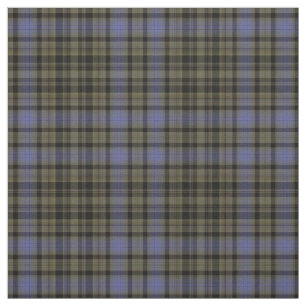 Tecido Xadrez de Tartan Preto Verde Roxo