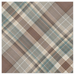 Tecido Xadrez do marrom azul