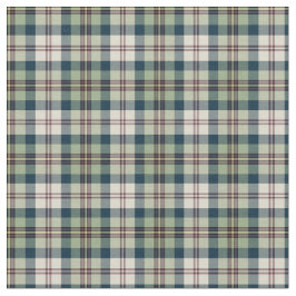 Tecido Xadrez do verde, dos azuis marinhos e do creme