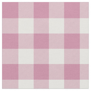 Tecido Xadrez Dusty Rosa e Gingham Branco