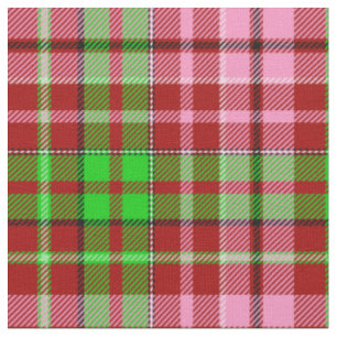 Tecido Xadrez Escocês Rosa e Verde Vermelho
