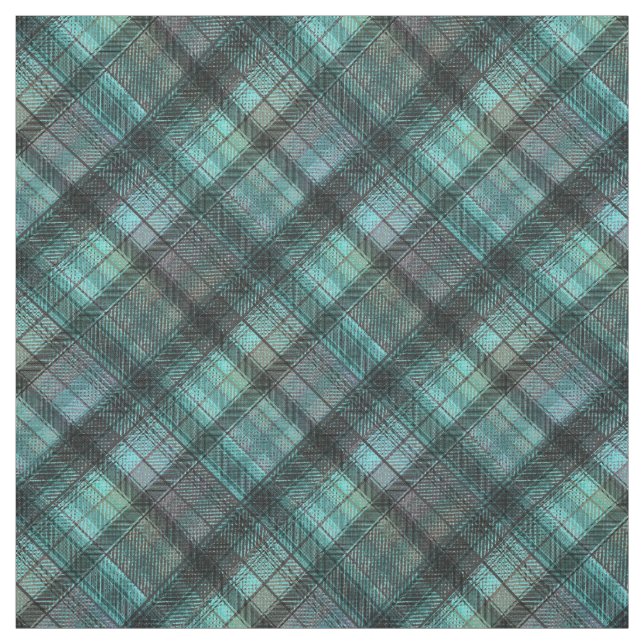 Tecido Xadrez Escocesa azul preto clássico (Modelo)
