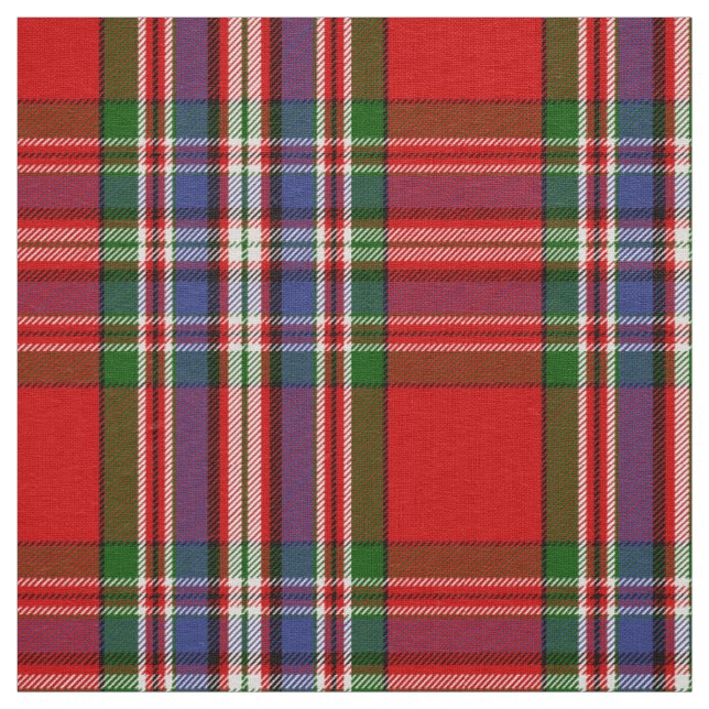 Tecido Xadrez Escocesa Clan MacFarlane Red Tartan (Modelo)