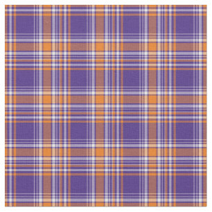 Tecido Xadrez Esportivo Roxo e Laranja