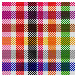 Tecido Xadrez Flanel Multicolor Tartan Em Branco