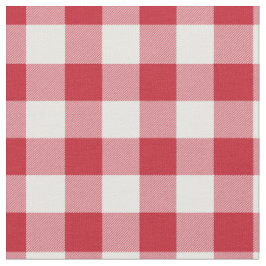 Tecido Xadrez Ginga Vermelho e Branco