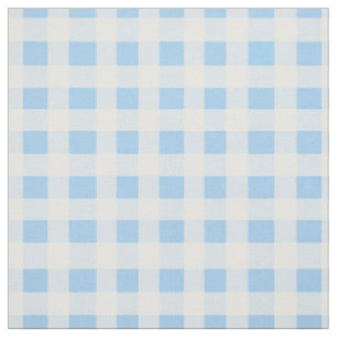 Tecido Xadrez Gingham Azul Claro