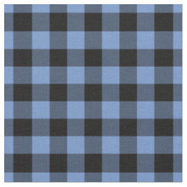 Tecido Xadrez Gingham Azul e Preto