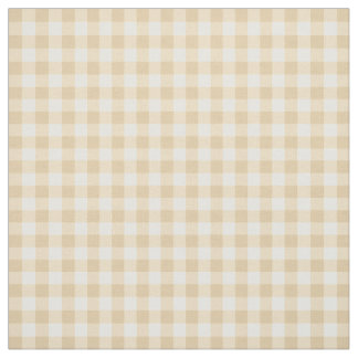 Tecido Xadrez Gingham Cream Beige - Padrão Verificado