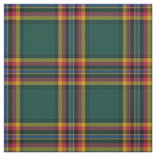 Tecido Xadrez Irlandesa Verde da Floresta Moran Tartan