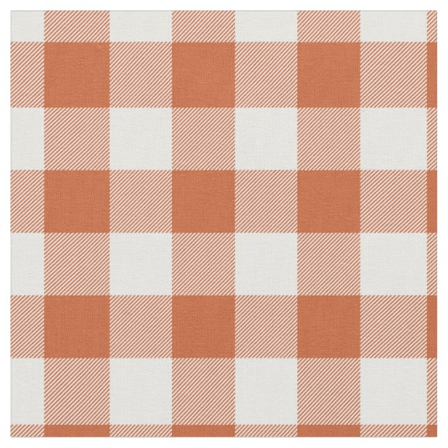 Tecido Xadrez Laranja e Branco (Detalhe)