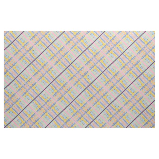 Tecido Xadrez Multicolorido (Fat Quarter)