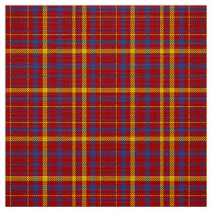 Tecido Xadrez Munro Tartan Vermelho Azul e Amarelo