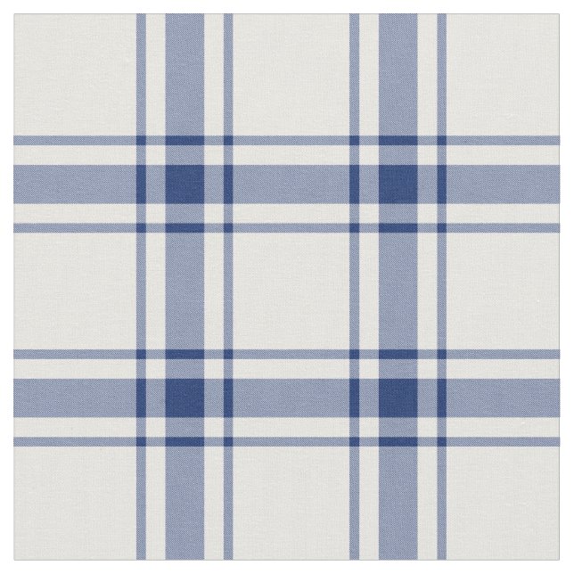 Tecido Xadrez náutico azul e branco (Detalhe)