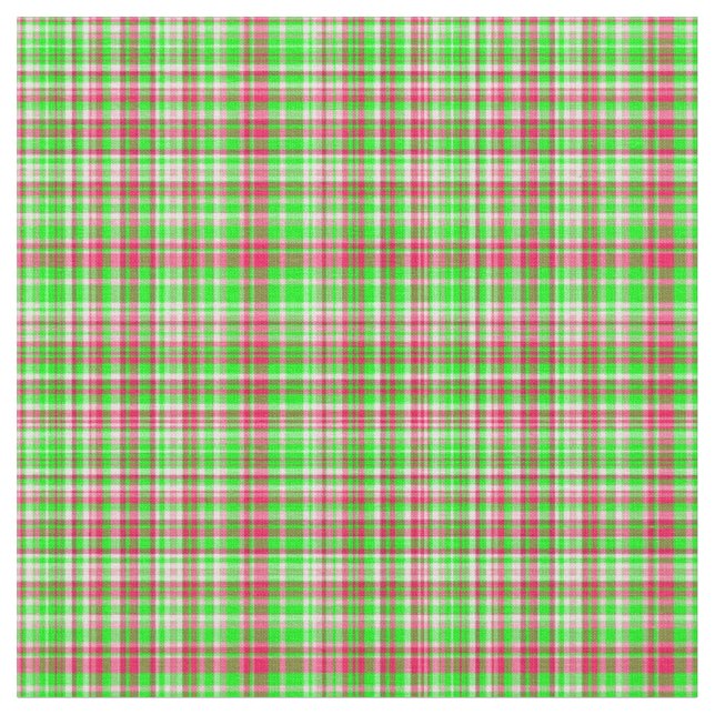 Tecido xadrez - Néon Verde e Rosa 18 (Detalhe)