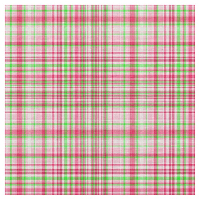 Tecido xadrez - Néon Verde e Rosa 23 (Detalhe)