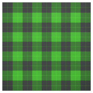 Tecido Xadrez/padrão tartan verde e preto