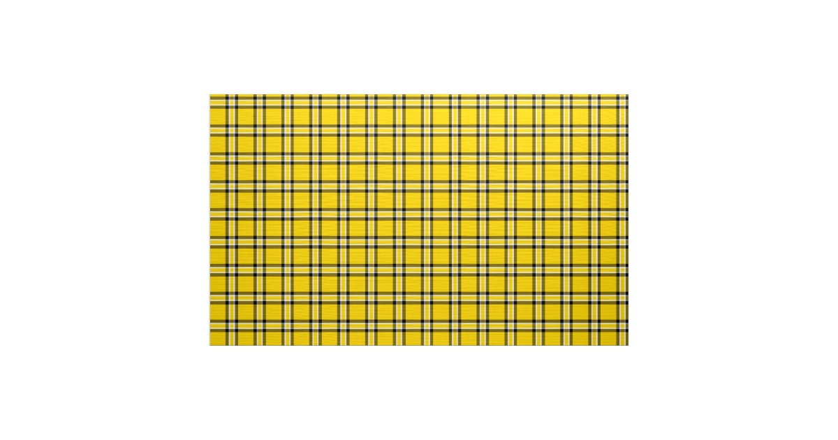 Tricoline Xadrez Grande Amarelo com Preto 1380 Var04 - Ponto X Tecidos