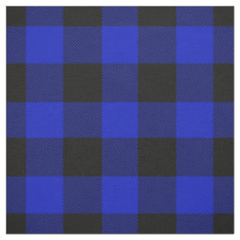 Tecido Xadrez Real Azul Negro XL Buffalo Check Tartan