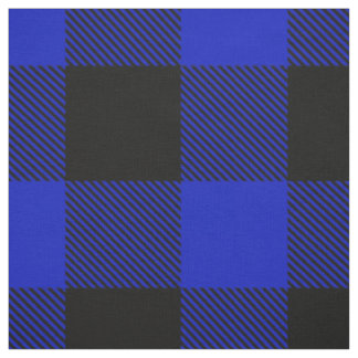 Tecido Xadrez Real Azul Negro XXL Buffalo Check Tartan