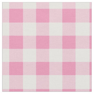 Tecido Xadrez Rosa e Branco Bebe