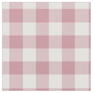 Tecido Xadrez Rosa e Branco Vintage