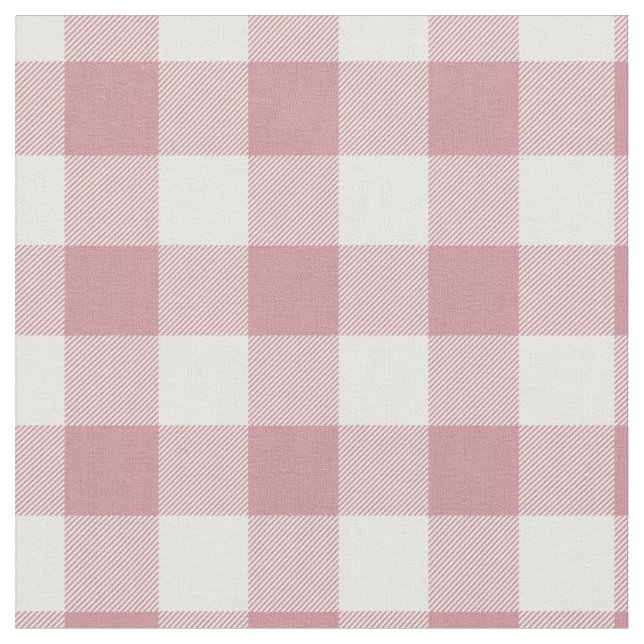Tecido Xadrez Rosa e Branco Vintage (Detalhe)