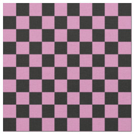 Tecido Xadrez Rosa e Preto