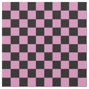 Tecido Xadrez Rosa e Preto