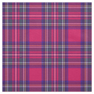Tecido Xadrez rosa Fushia, com azul/verde/ouro/branco