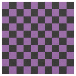 Tecido Xadrez Roxo e Preto