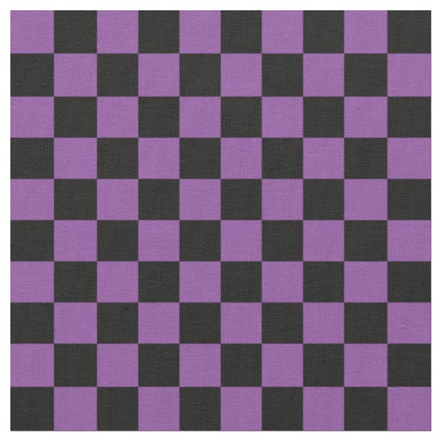 Tecido Xadrez Roxo e Preto (Detalhe)