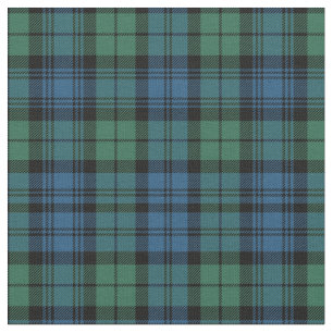 Tecido Xadrez russa Campbell Blue e Green Tartan