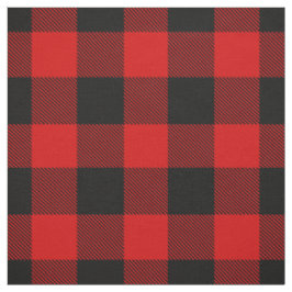 Tecido Xadrez Tartan de Verificação de Buffalo Vermelho e