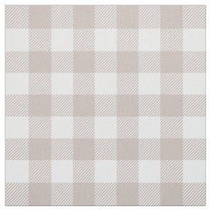 Tecido Xadrez Taupe Buffalo