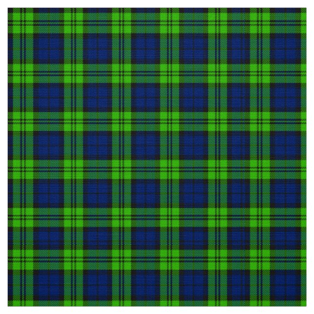 Tecido Xadrez verde azul Campbell Abercrombie Blackwatch (Modelo)