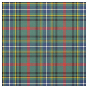 Tecido Xadrez Verde de Clã Bisset Tartan