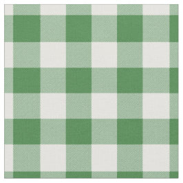 Tecido Xadrez Verde e Branco Gingham