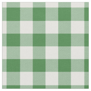 Tecido Xadrez Verde e Branco Gingham
