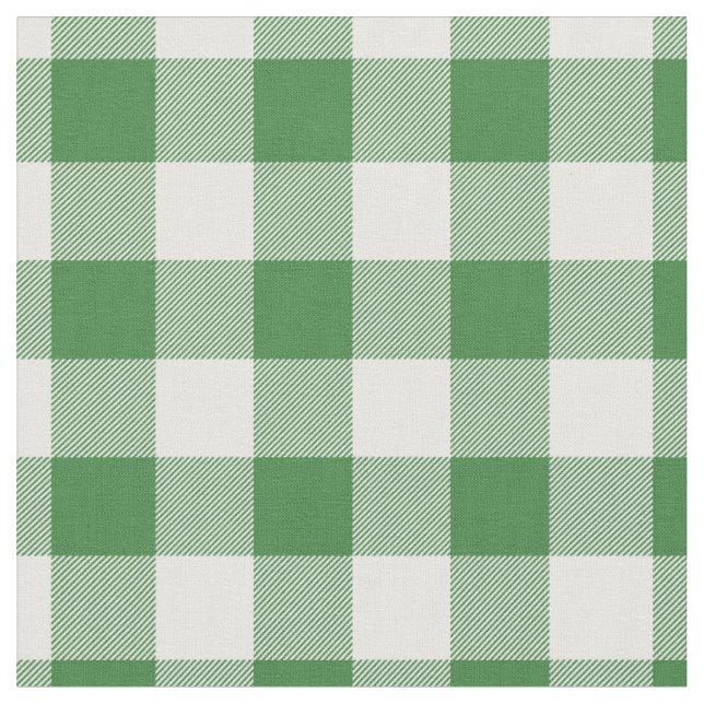 Tecido Xadrez Verde e Branco Gingham (Detalhe)